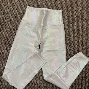 ZYIA Shimmering Pearl White Leggings